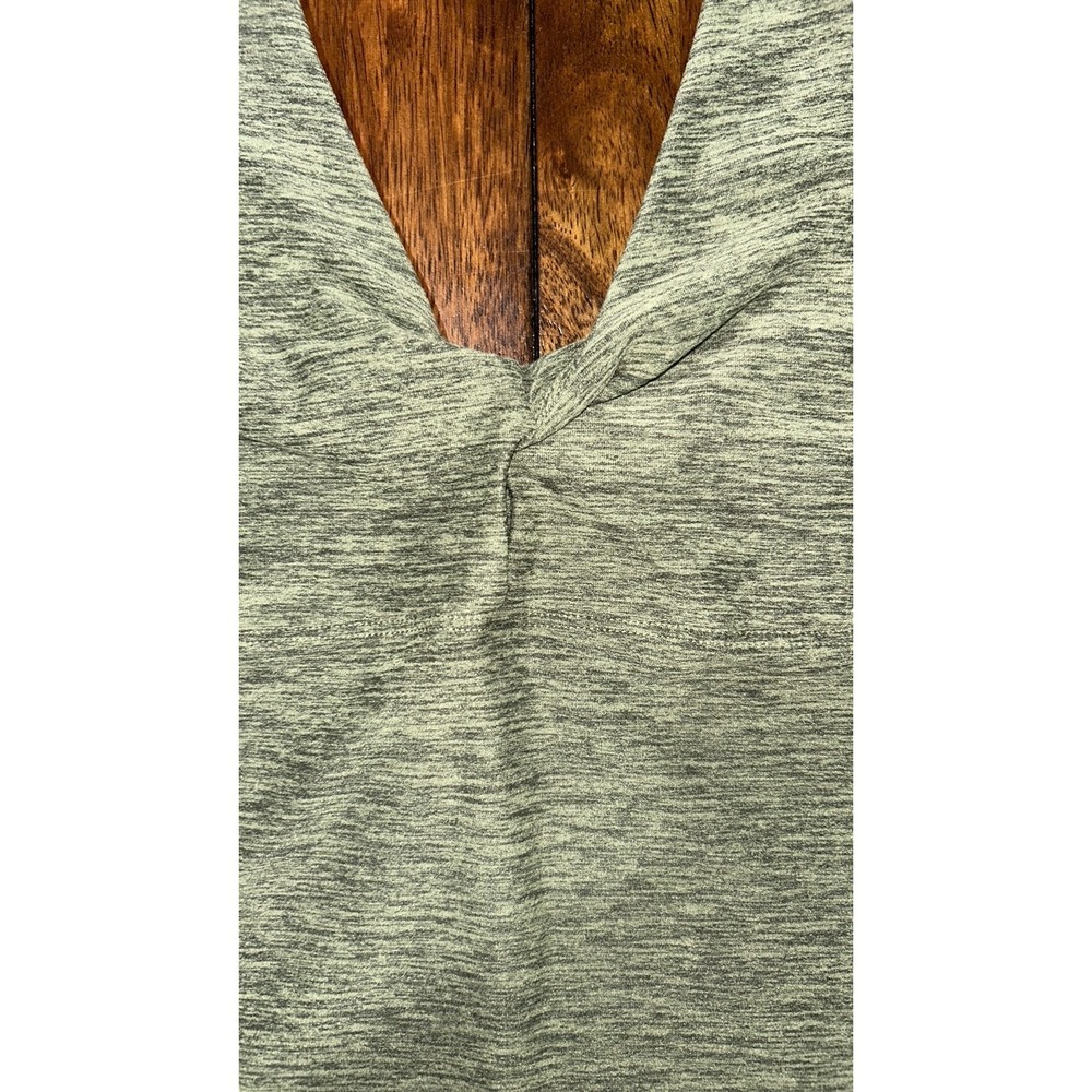 Sincerely Jules Active Olive Green Marled V-Neck Tank Top XL Athleisure - Picture 6 of 6